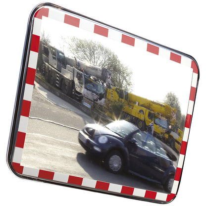Traffic mirrors made of acrylic glass, frameless model, WxH 1000 x 800 mm.