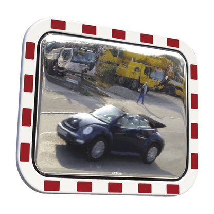 Traffic mirrors made of acrylic glass, polystyrene frame, rectangular, WxH 1000 x 800 mm.