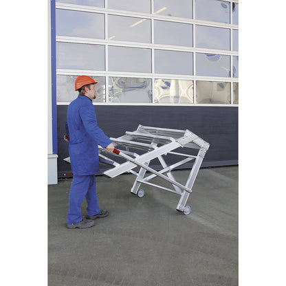 Stair platform, step width 1000 mm, max. load 200 kg, 2 steps.