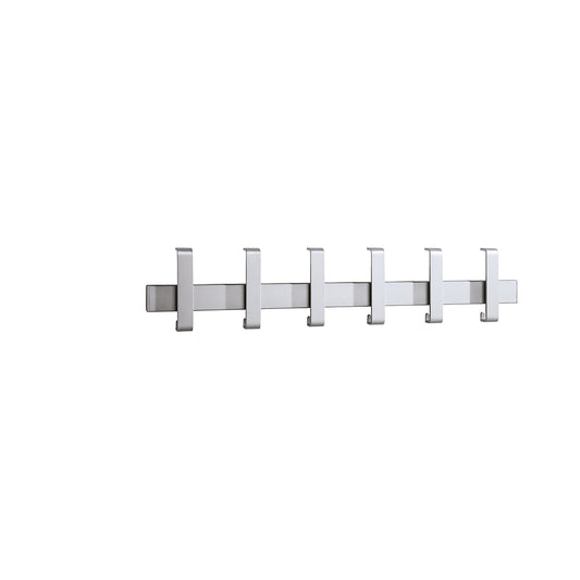 Safety wall mounted coat rack, coat rack unit, WxH 950 x 190 mm.