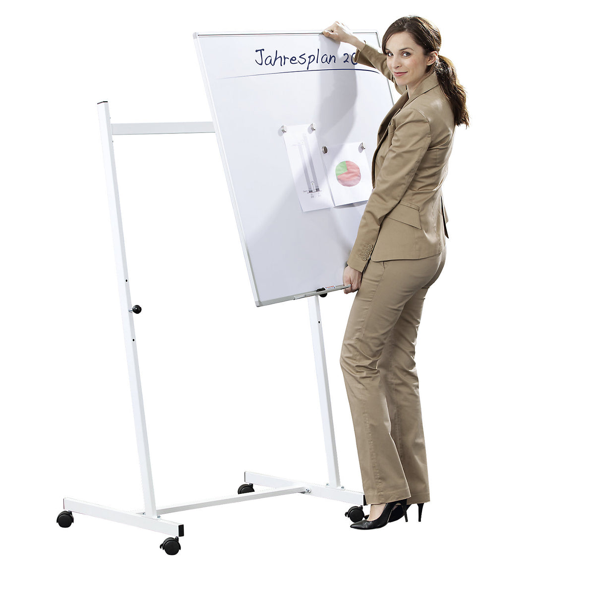 Mobile board frame, for board up to 1000 mm high, for board width 900 - 1500 mm.