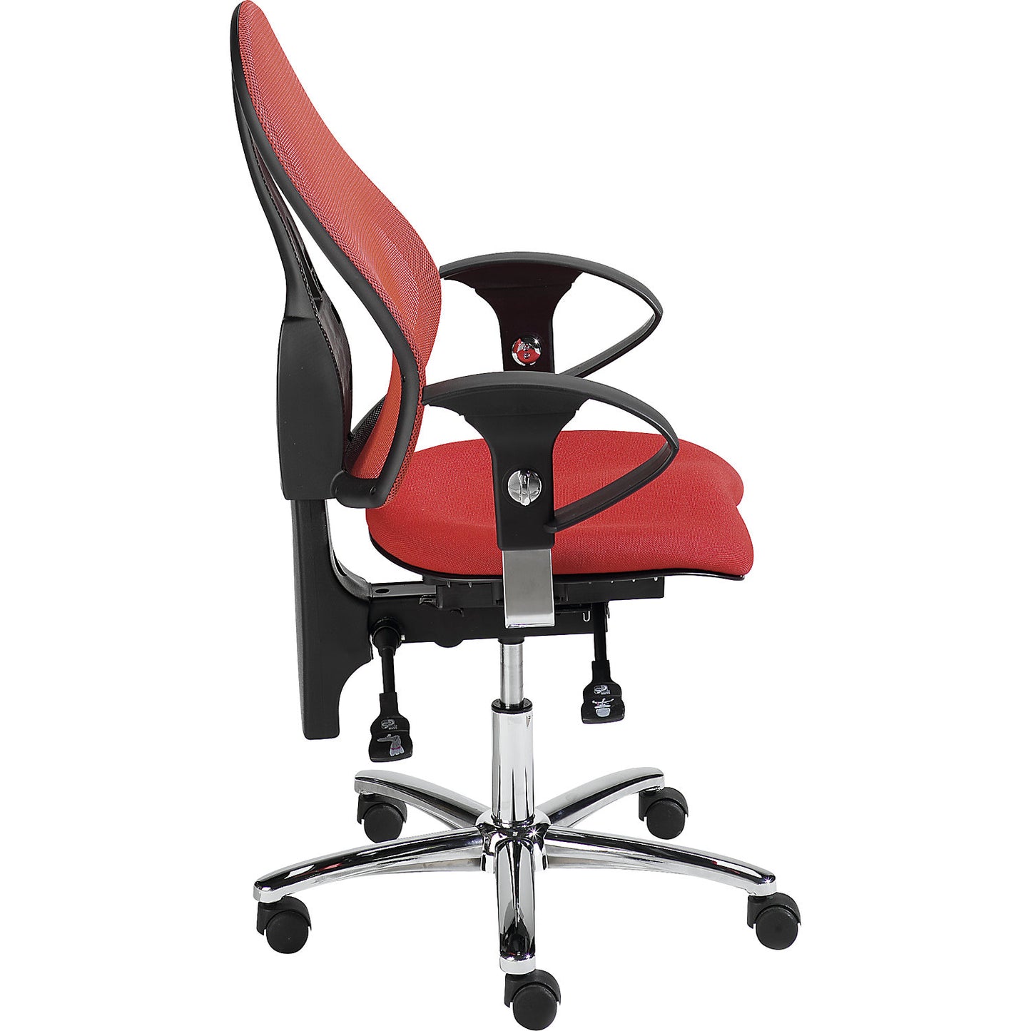 SITNESS 15 operator swivel chair, with Body Balance Tec®, back rest with mesh covering, purple.