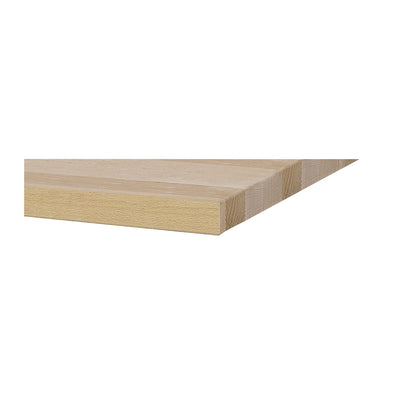 Worktop, solid beech, 1 corner panel.