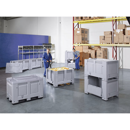 Pallet box, standard version, capacity 610 l, model with 4 feet.