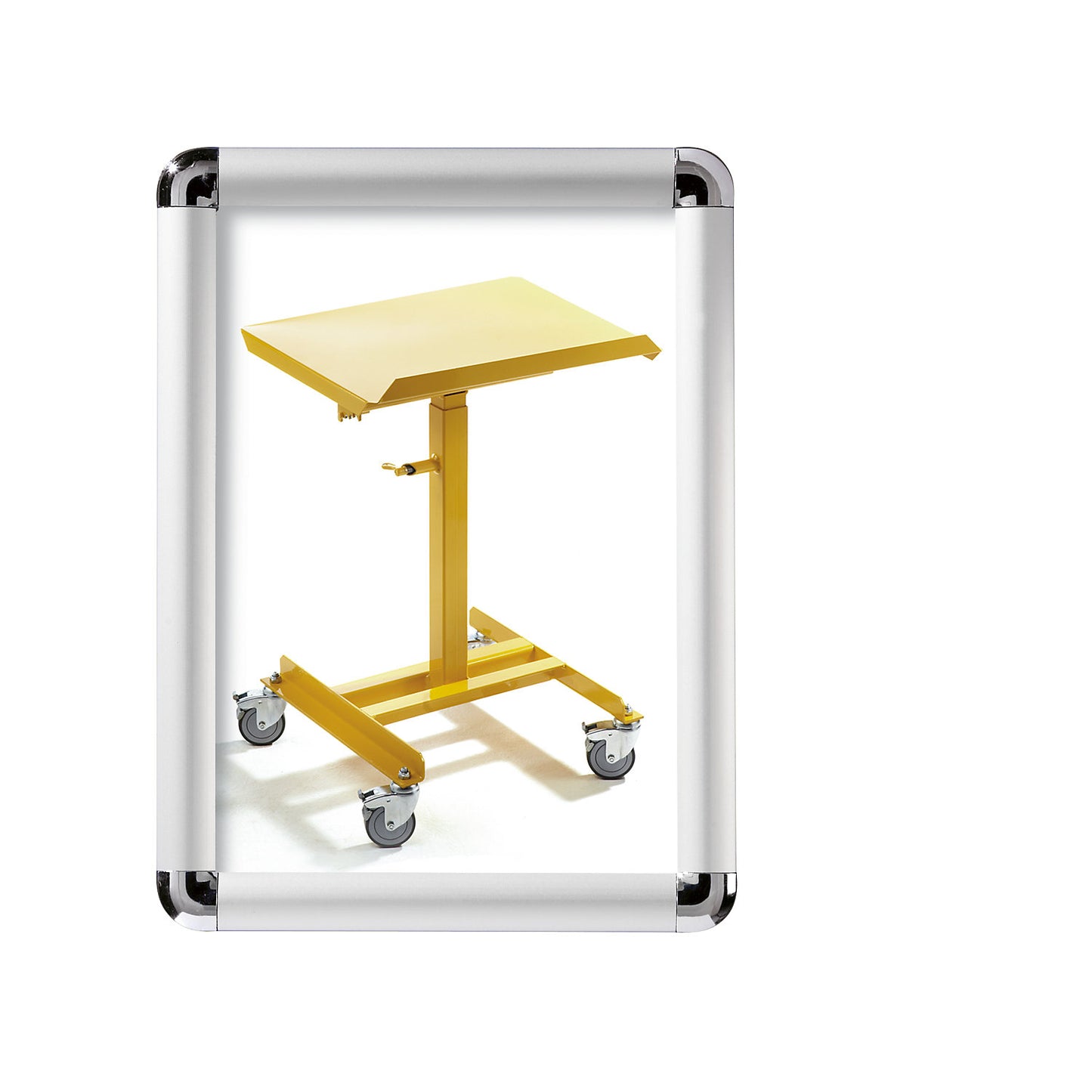Display frame, folding, aluminium, pack of 2, for A1.