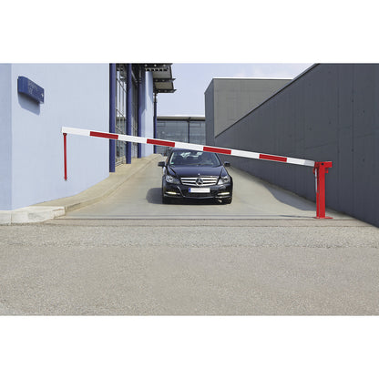 Roadblock, barrier, pendulum support, barrier beam length 6 m.