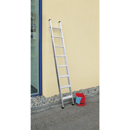 Lean to ladder with steps, width 350 mm, 12 steps, with nivello® support.