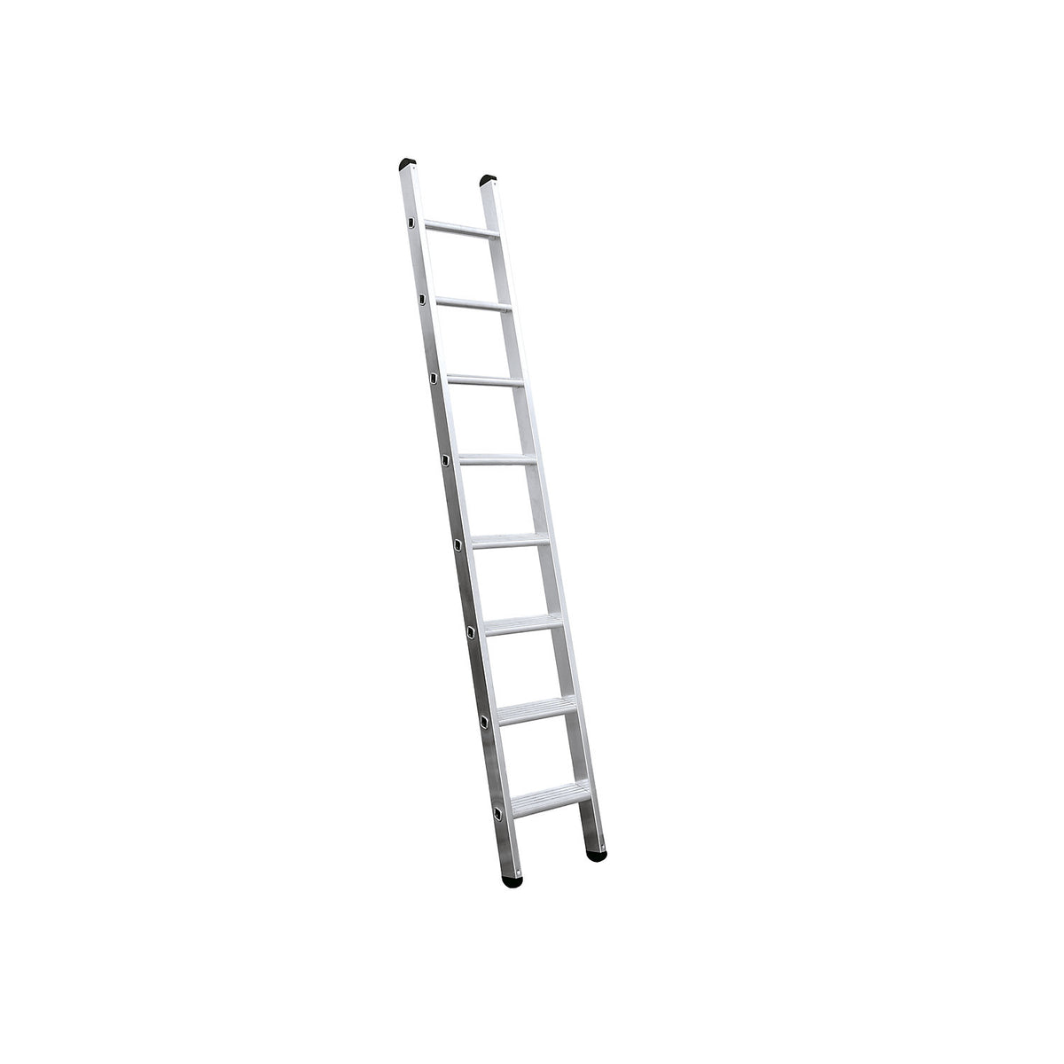 Lean to ladder with steps, width 350 mm, 12 steps, with nivello® support.