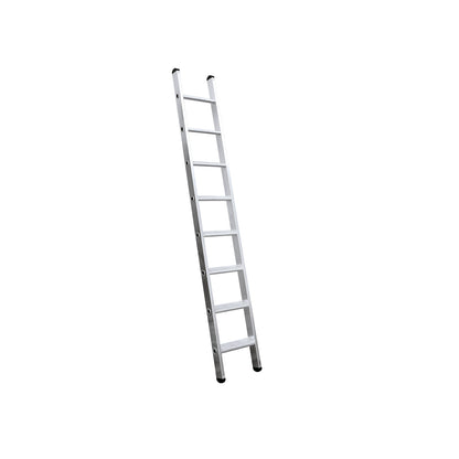 Lean to ladder with steps, width 350 mm, 8 steps, rail 58 x 25 mm.