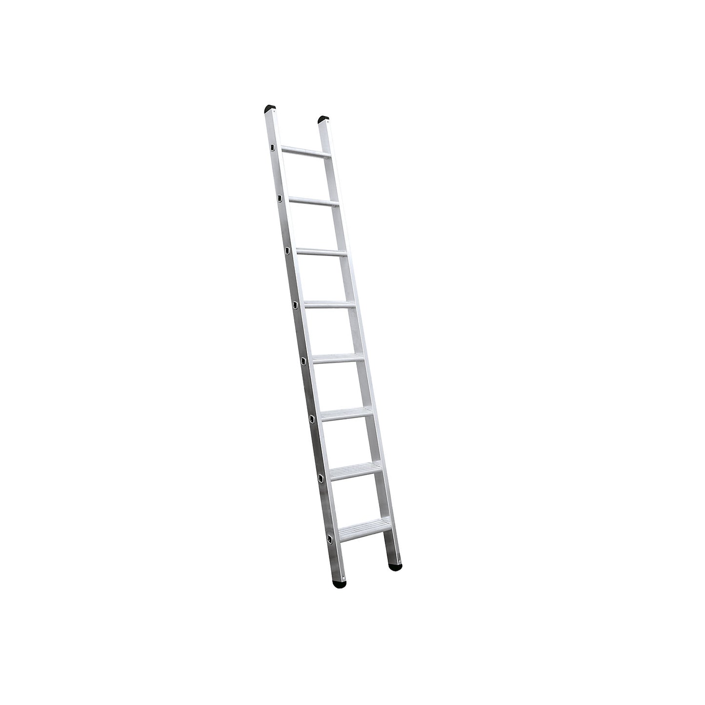 Lean to ladder with steps, width 350 mm, 12 steps, with nivello® support.