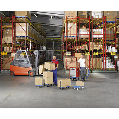 Furniture dolly, LxWxH 800 x 600 x 165 mm, rubber castors.