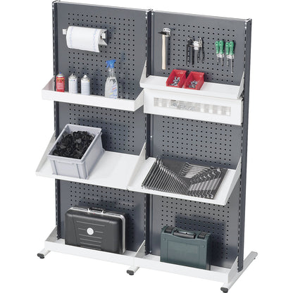 Industrial partition wall system, extension module, width 760 mm, charcoal.