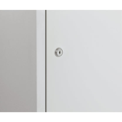 Amsterdam clothes locker, antibacterial, 3 compartments, light grey, width 900 mm.