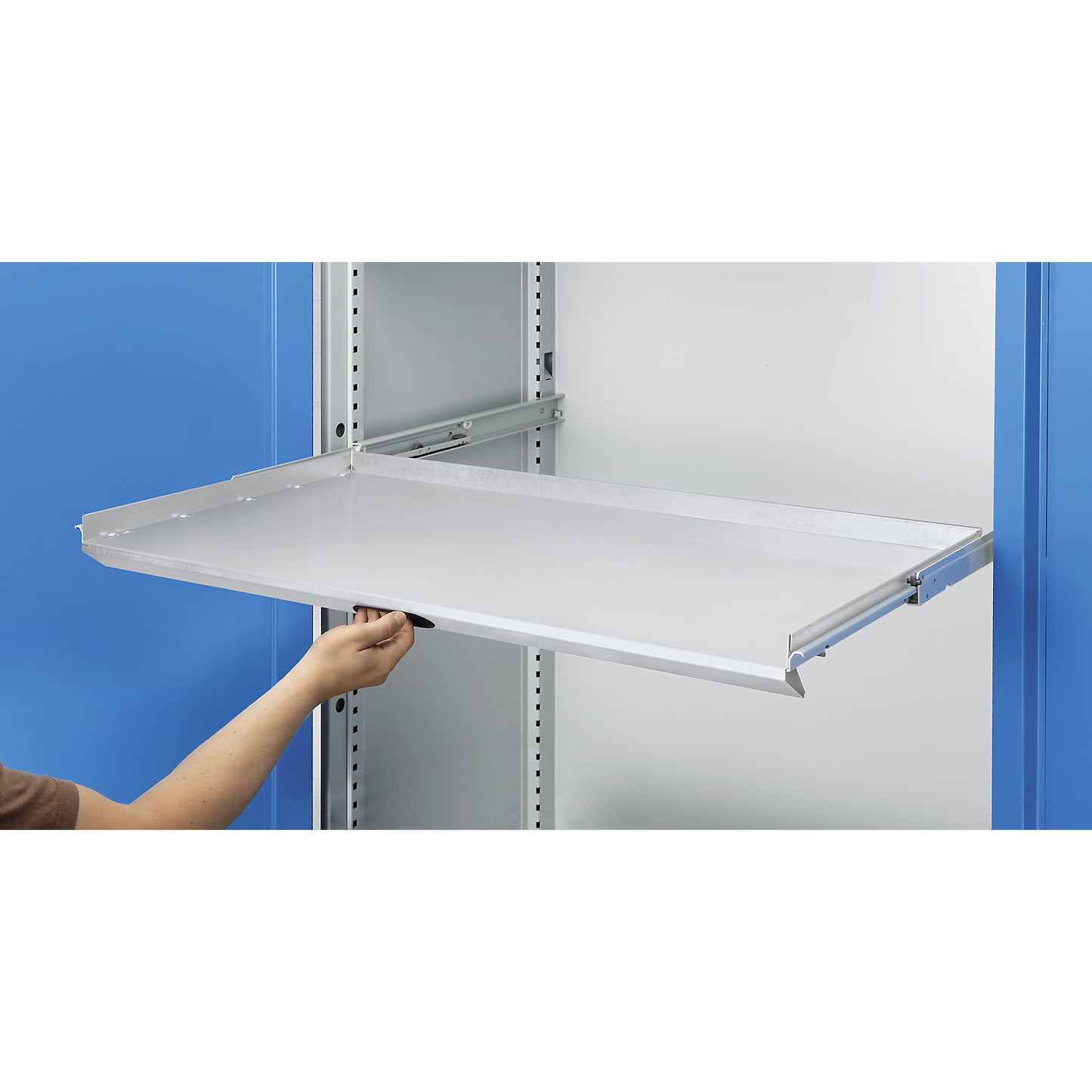 Pull-out shelf, WxD 450 x 540 mm, light grey.