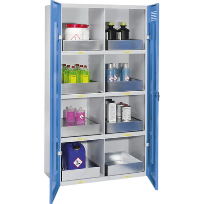 Environmental cupboard, cabinet, 8 tray shelves, HxWxD 1950 x 1000 x 530 mm.