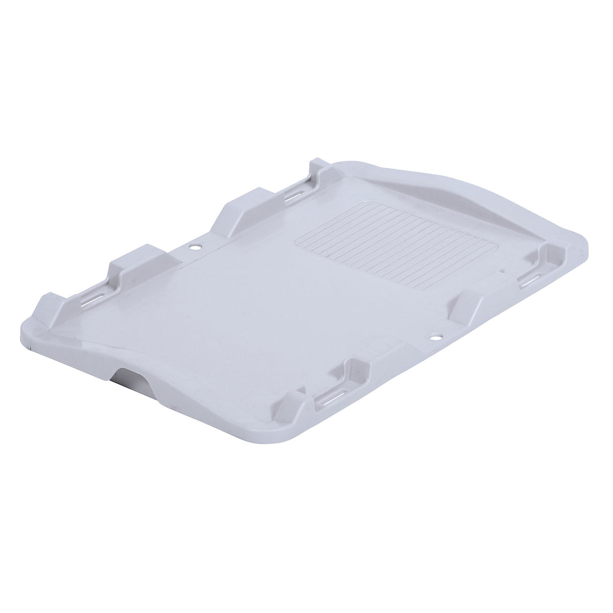 Push-on lid, polypropylene, grey, for LxW 600 x 400 mm, pack of 2.