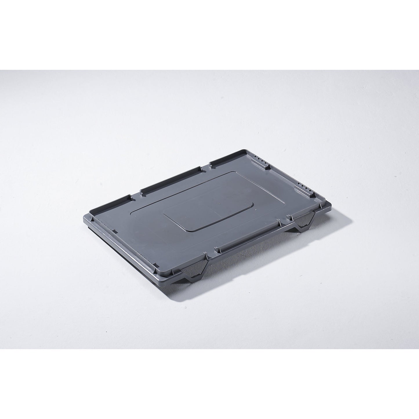Polyethylene lid, LxW 400 x 300 mm, grey.