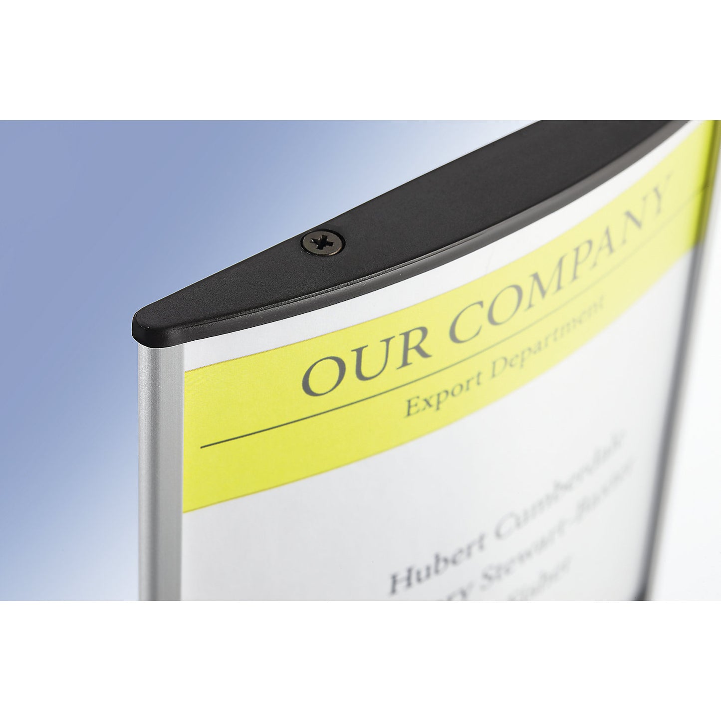Aluminium door sign, portrait or landscape format, pack of 10, WxH 148 x 105 mm.