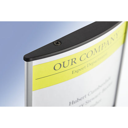 Aluminium door sign, portrait or landscape format, pack of 10, WxH 210 x 148 mm.