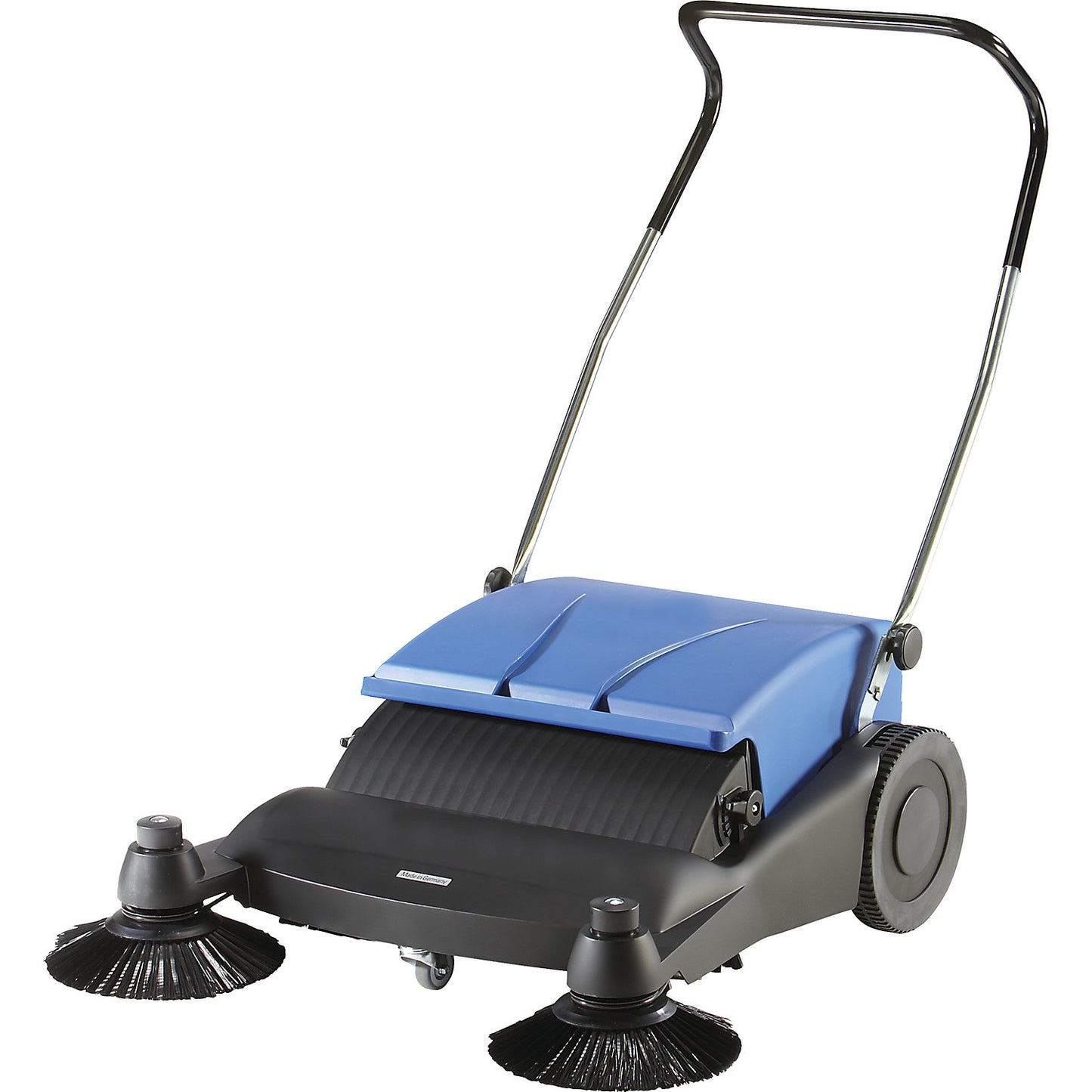 Sweeping machine, with 2 side brushes, manual, container capacity 40 l.