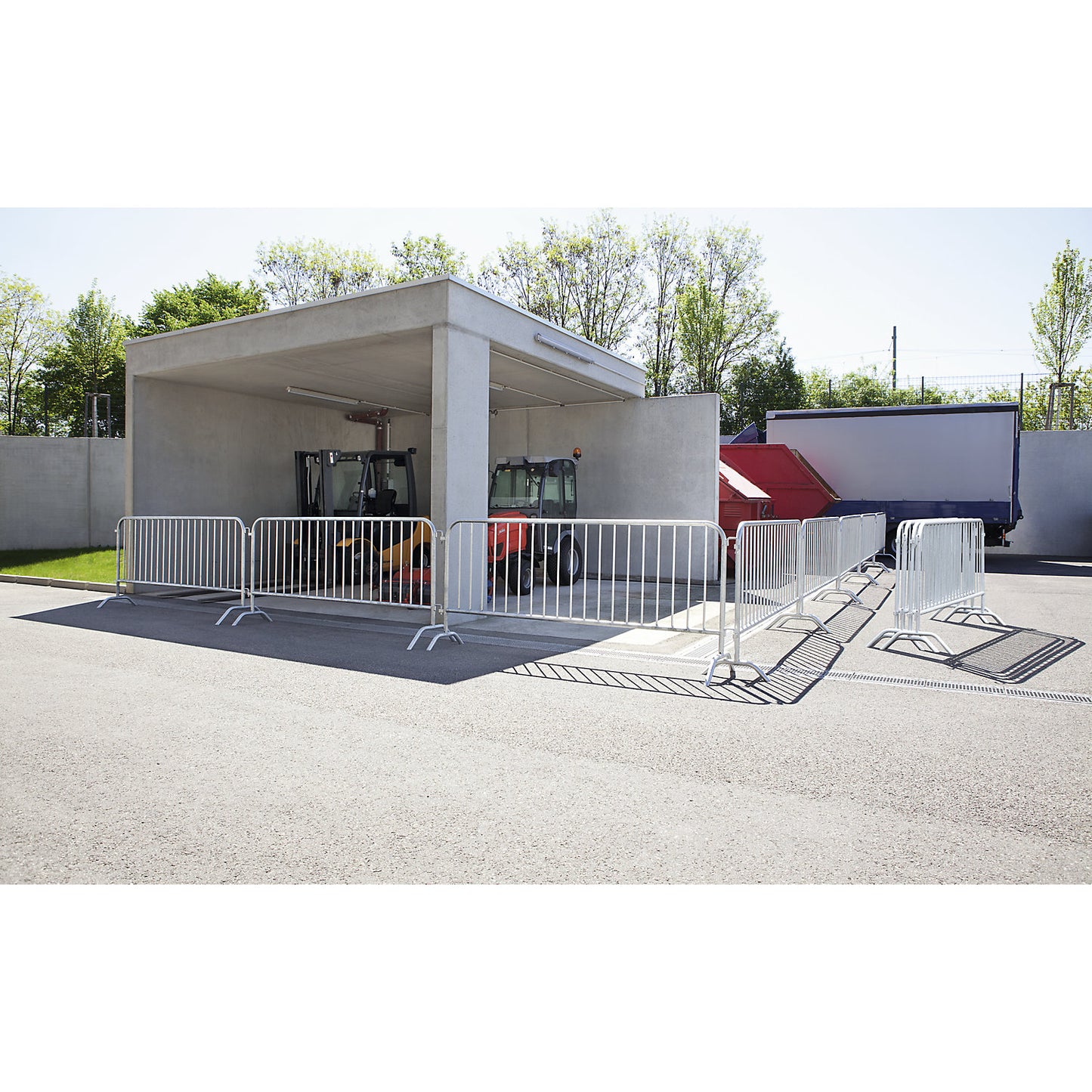 Barrier fence, hot dip galvanised, LxH 2500 x 1100 mm, 1+ items.