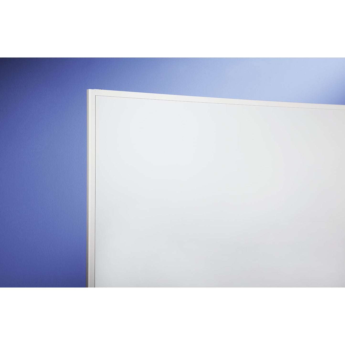 Pinboard, mobile, sheet steel white, HxWxD 1800 x 2800 x 500 mm, three-part.