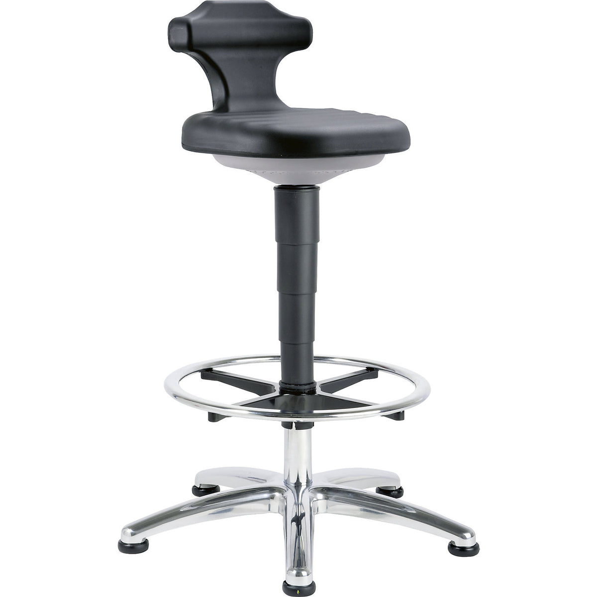 Operator's chair, for cleanrooms, height adjustment range 510 - 780 mm.