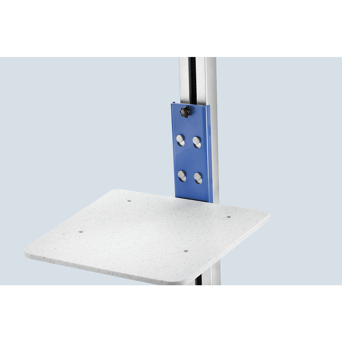 QCS 75 mini-lifter, aluminium/stainless steel construction, max. load 75 kg, protection type IP54.