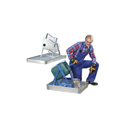 Tilting canister stand, for 50 / 60 litre containers, hot dip galvanised.