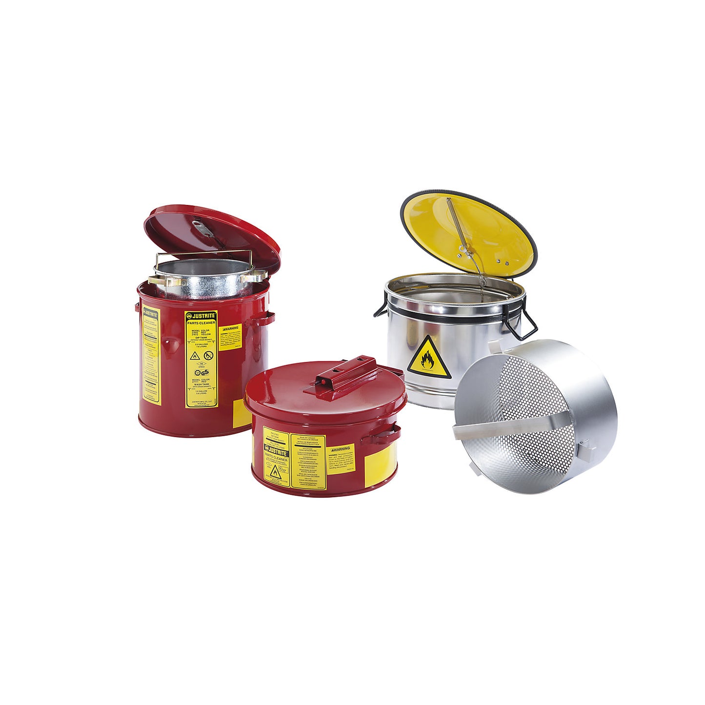 Cleaning and immersion container, sheet steel, zinc plated and painted, capacity 8 l.