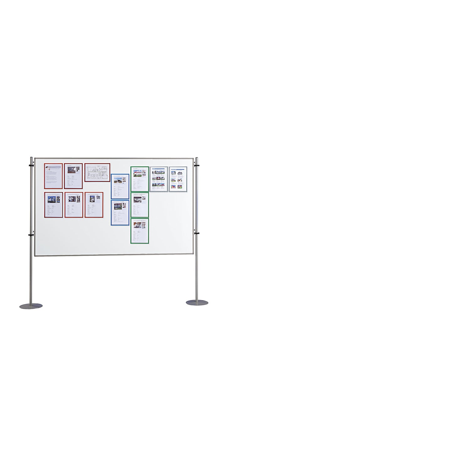 Info board, one-part - sheet steel, coated, WxH 2000 x 1200 mm.