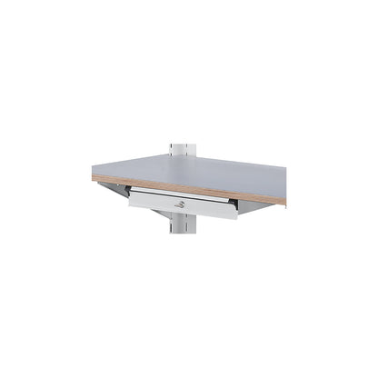 Suspended drawer, lockable, for 800 mm worktop.