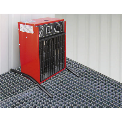 Hazardous goods storage container for water hazardous media, cold-insulated, external HxWxD 2585 x 5075 x 4200 mm, zinc plated.
