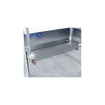 Hazardous goods storage container for flammable media, cold-insulated, external HxWxD 2585 x 5075 x 6300 mm, zinc plated.