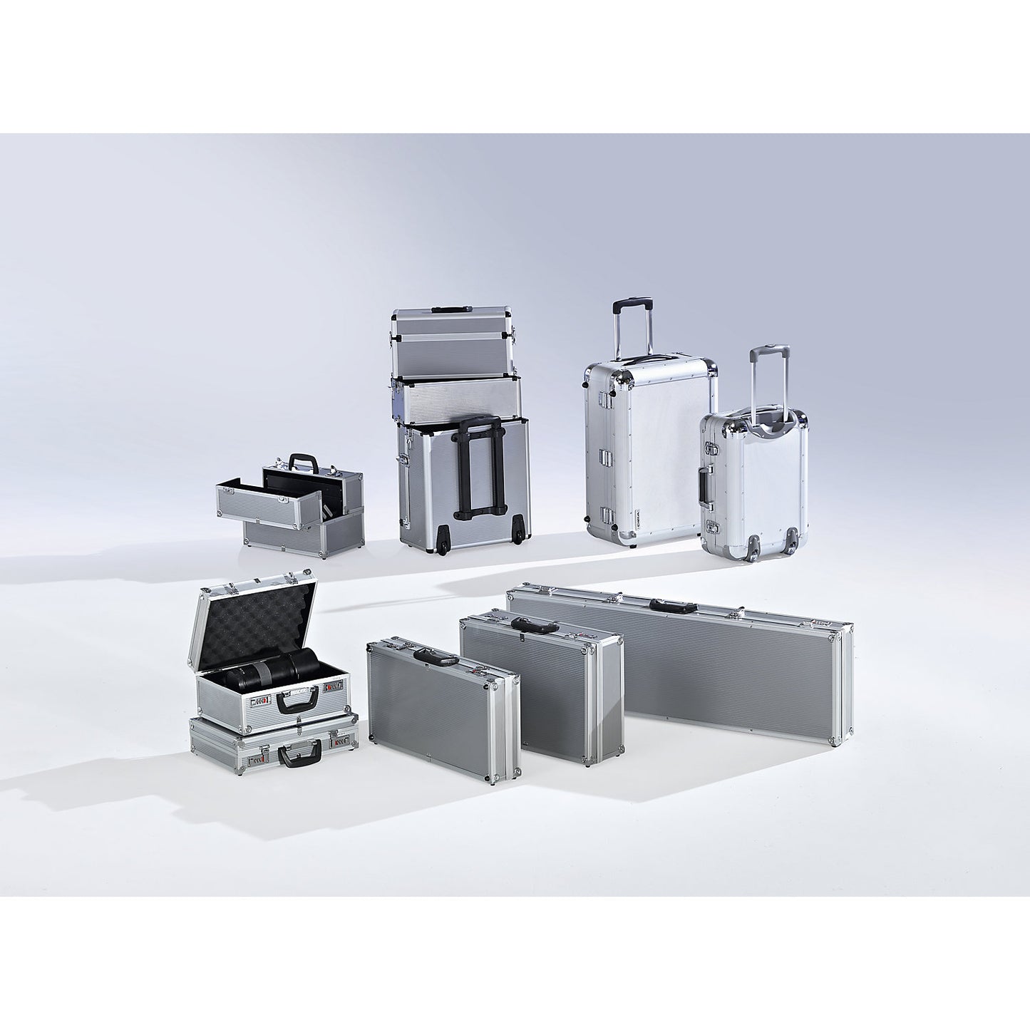Transport case, with combination lock, external LxWxH 1018 x 318 x 112 mm.