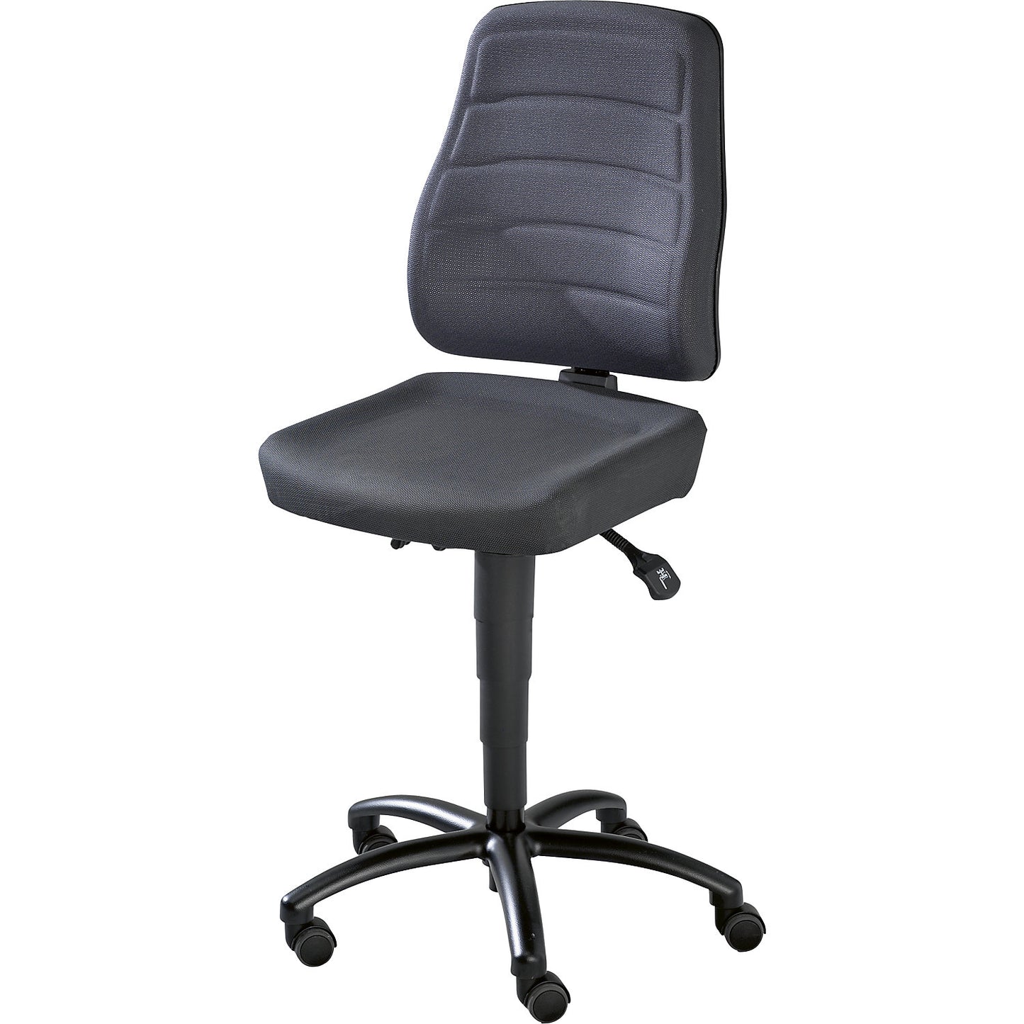 Industrial swivel chair, Supertec, with castors.