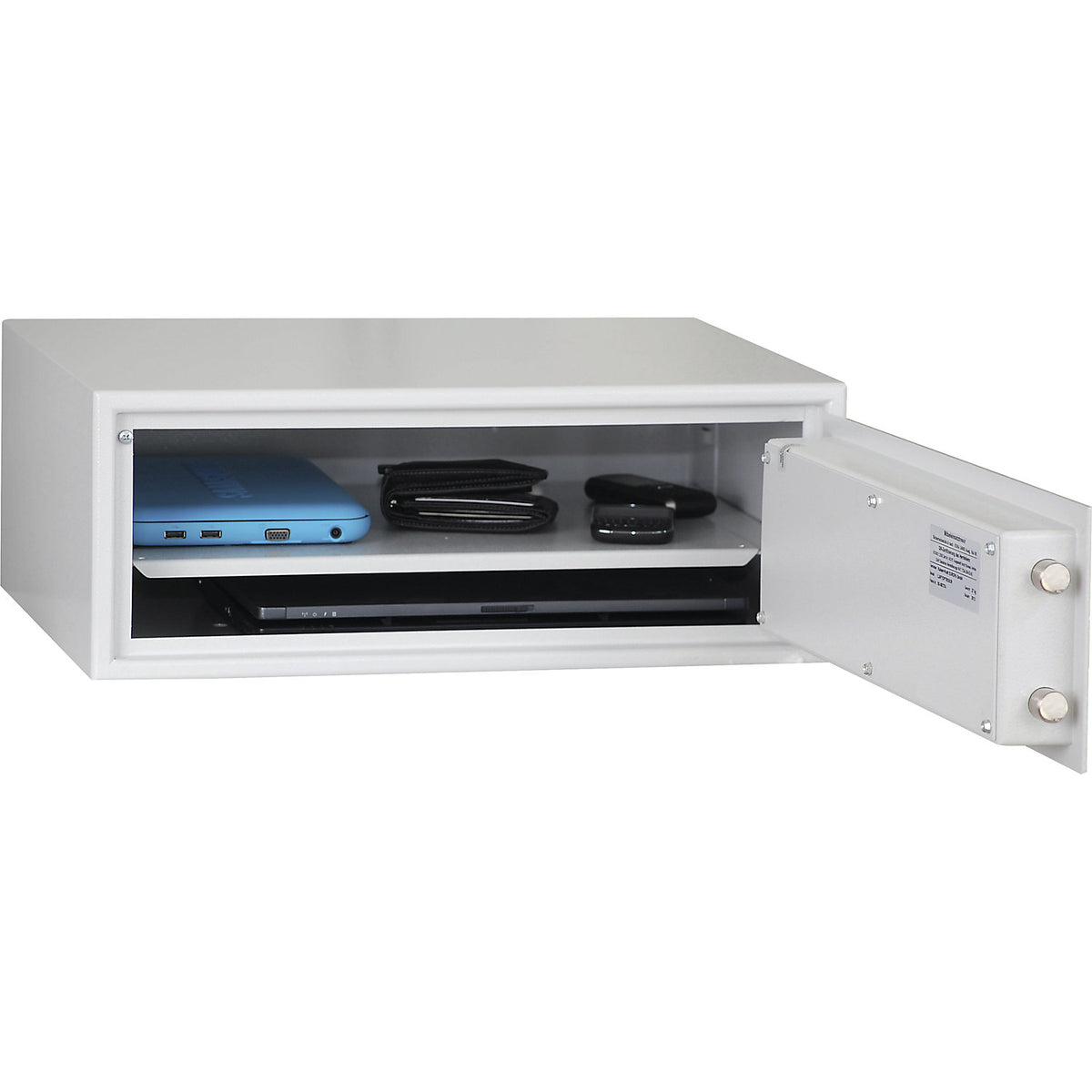 Built-in furniture safe, VDMA A, HxWxD 200 x 450 x 400 mm.