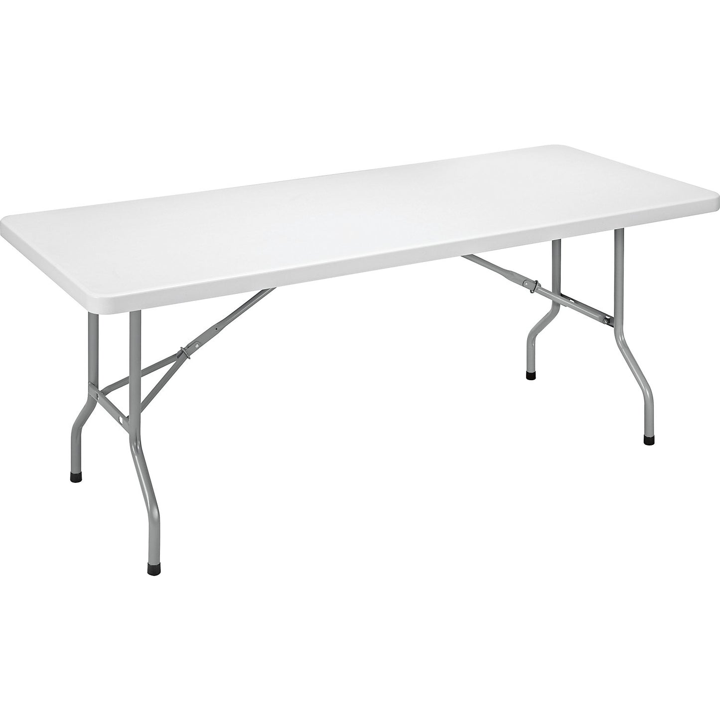 Folding table with plastic top, height 740 mm, WxD 1220 x 610 mm.
