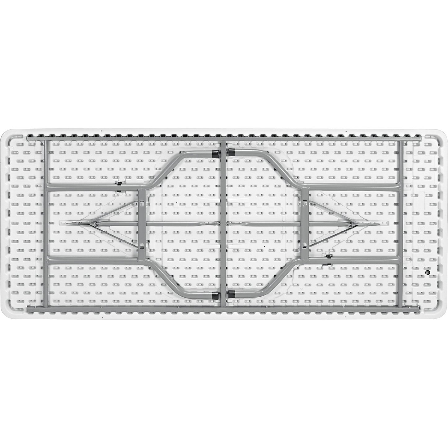 Folding table with plastic top, height 740 mm, WxD 1220 x 610 mm.