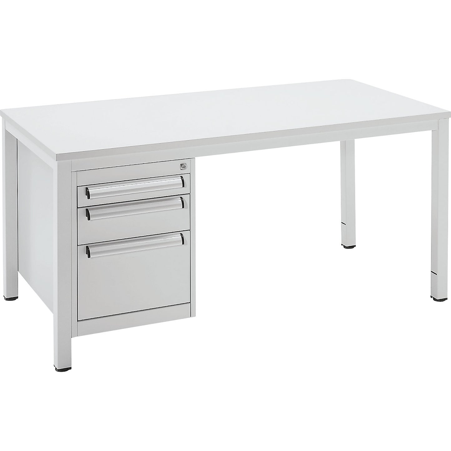 Base drawer unit, for foreman's desk, with 3 drawers, 70, 80, 300 mm high.