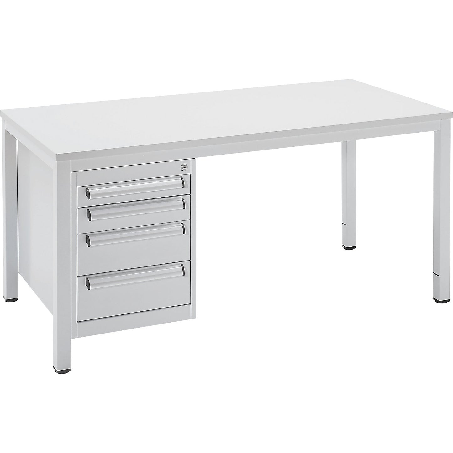 Base drawer unit, for foreman's desk, with 4 drawers, 1 x 70 / 1 x 80 / 2 x 150 mm high.
