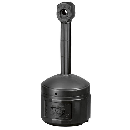 Safety pedestal ashtray, self-extinguishing, capacity 12 l, black.