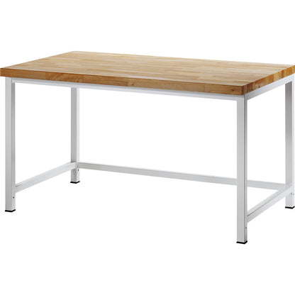 Workbench, frame construction, 1 cross strut, depth 700 mm, width 1250 mm.