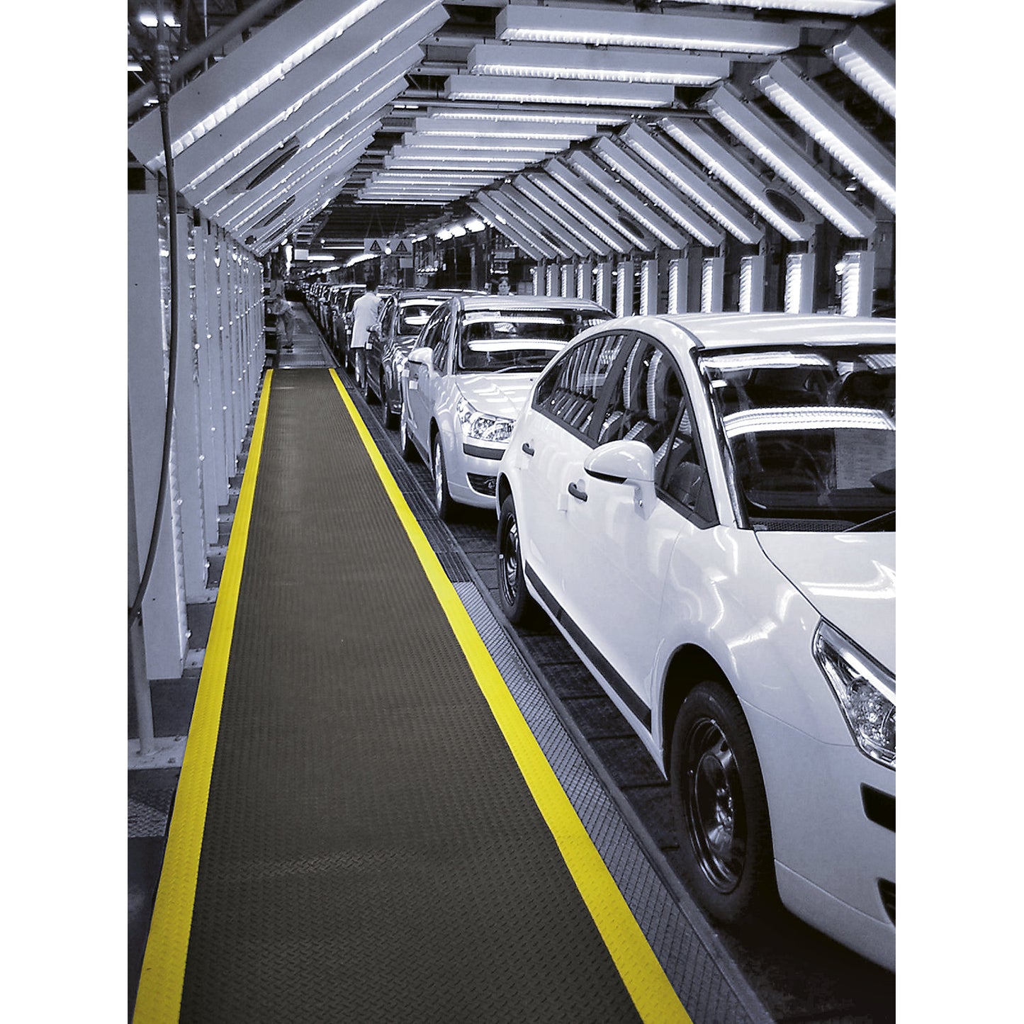 Cushion Trax® anti-fatigue matting, per m, grey, width 910 mm.