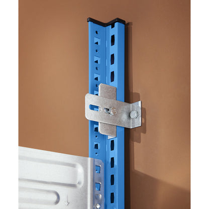 Wall fastener, zinc plated, pack of 2, bolts and plugs not included.