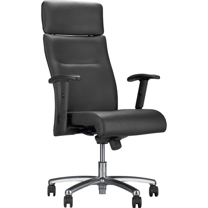 Swivel armchair, black, fabric.