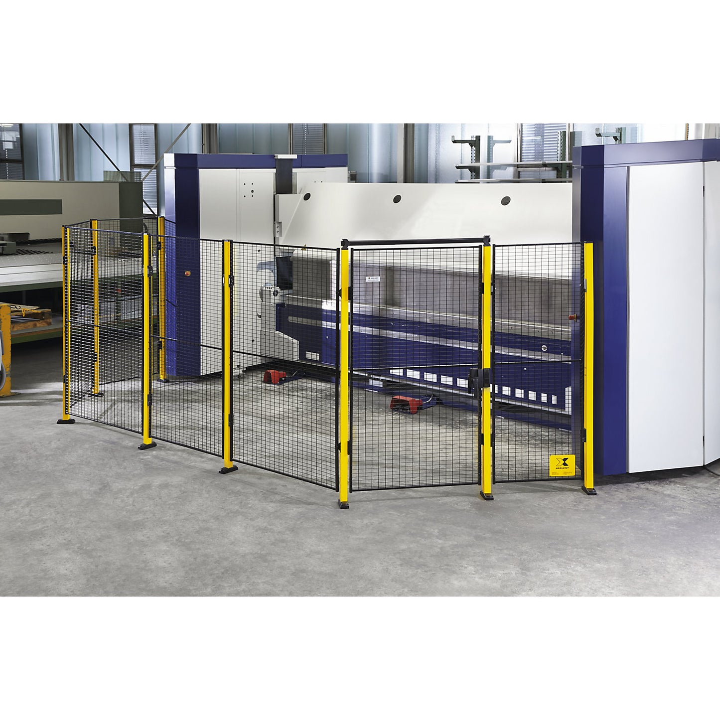X-GUARD LITE machine protective fencing, wall section, height 2200 mm, width 1100 mm.