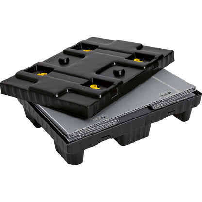 Pallet box, folding, made of PP, capacity 215 l, 1+ items.