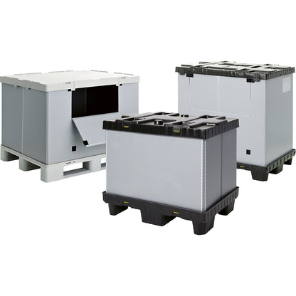 Pallet box, folding, made of PP, capacity 895 l, 1+ items.