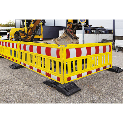 Barrier, plastic, length 2 m, yellow, 1+ items.
